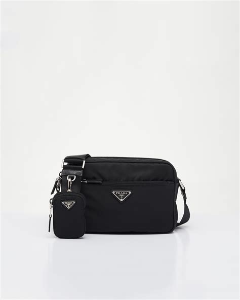 prada black nylon mini pouch|prada leather mini shoulder bag.